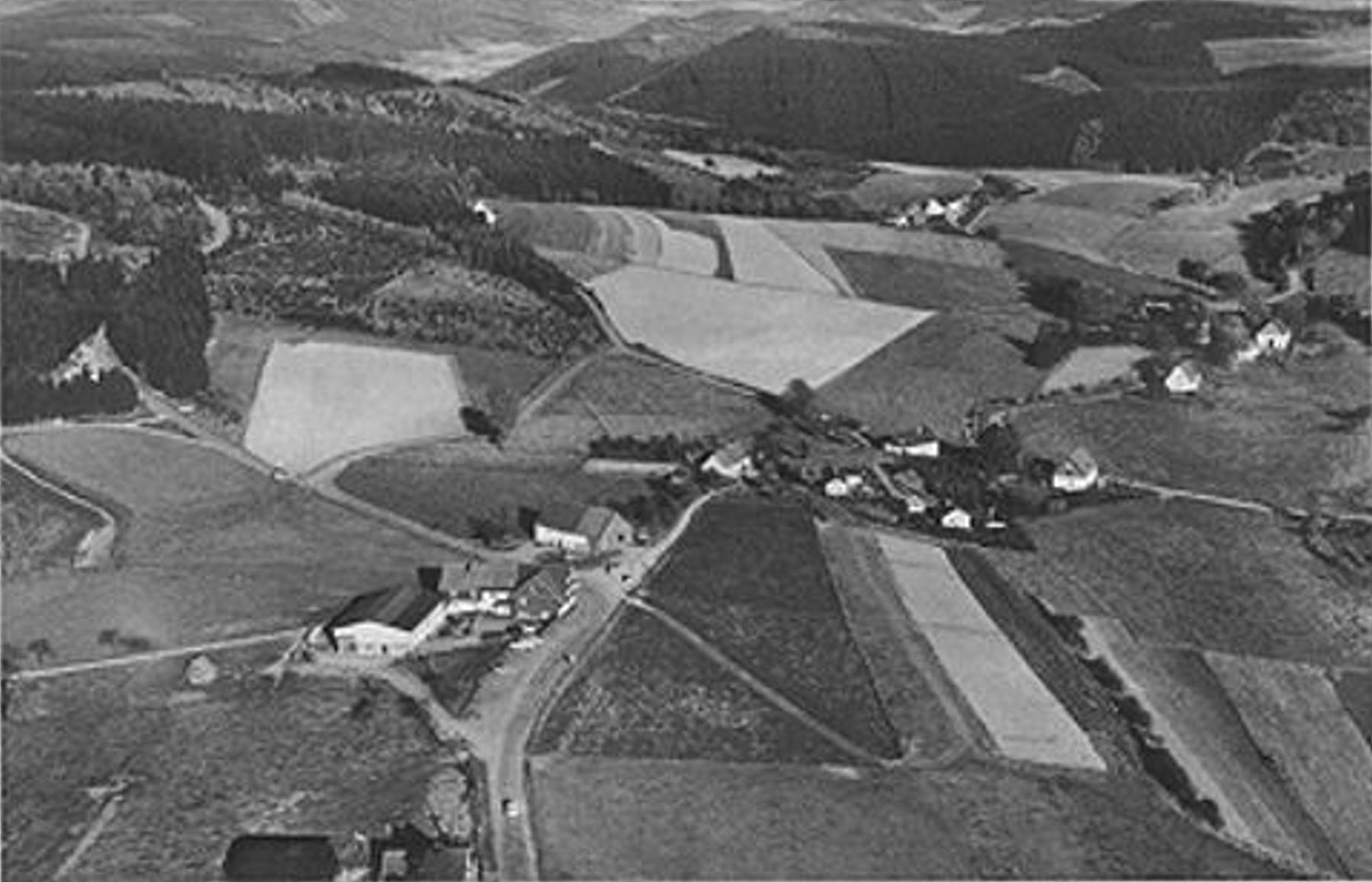 Luftaufnahme Faulebutter um 1970 (Bild aus dem Archiv des Landgasthofes Rademacher)